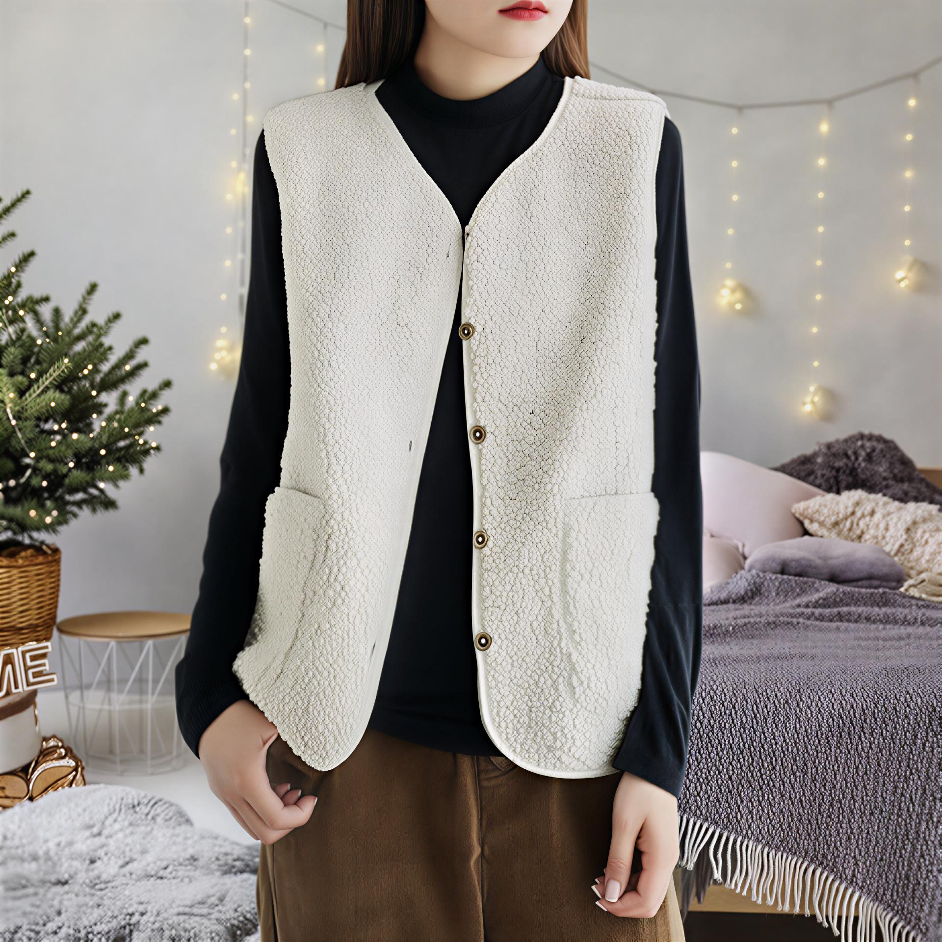 Nordic Parka - Long Teddy-Fleece Gilet Bruin